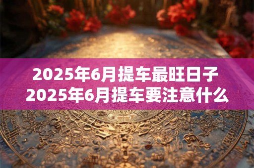 2026年6月提车最旺日子 2026年6月提车要注意什么 2026年6月提车最旺日子 2026年6月提车要注意什么