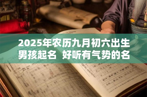 2025年农历九月初六出生男孩起名  好听有气势的名字