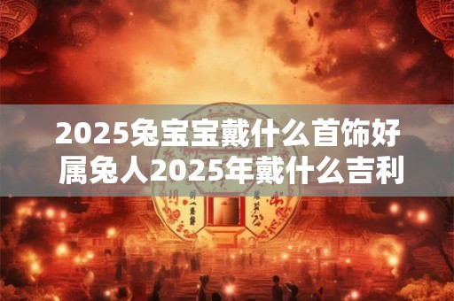 2025兔宝宝戴什么首饰好 属兔人2025年戴什么吉利
