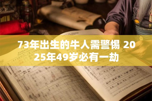 73年出生的牛人需警惕 2025年49岁必有一劫