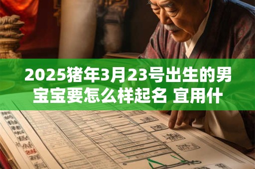 2025猪年3月23号出生的男宝宝要怎么样起名 宜用什么字