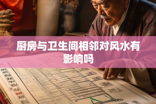 厨房与卫生间相邻对风水有影响吗