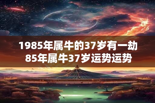 1985年属牛的37岁有一劫 85年属牛37岁运势运势