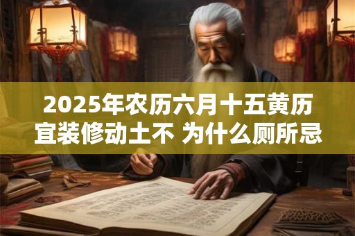 2025年农历六月十五黄历宜装修动土不 为什么厕所忌无窗