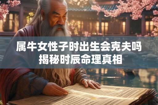 属牛女性子时出生会克夫吗 揭秘时辰命理真相