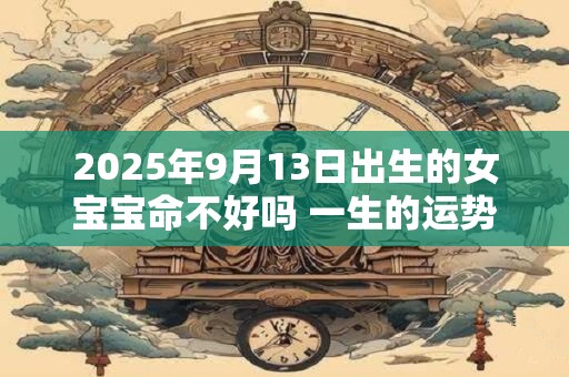 2025年9月13日出生的女宝宝命不好吗 一生的运势如何