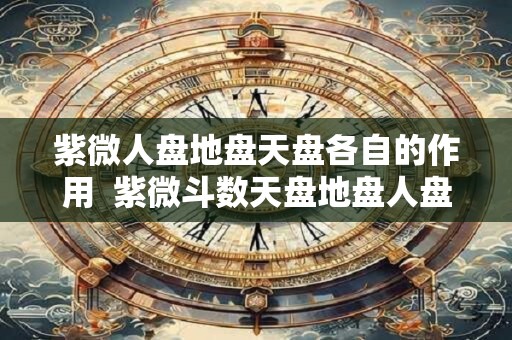 紫微人盘地盘天盘各自的作用  紫微斗数天盘地盘人盘有什么区别