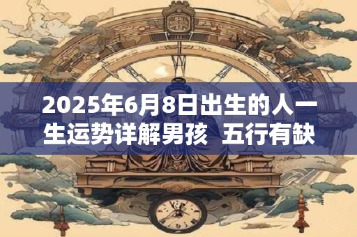 2026年6月8日出生的人一生运势详解男孩 五行有缺失吗 2026年6月8日出生的人一生运势详解男孩 五行有缺失吗