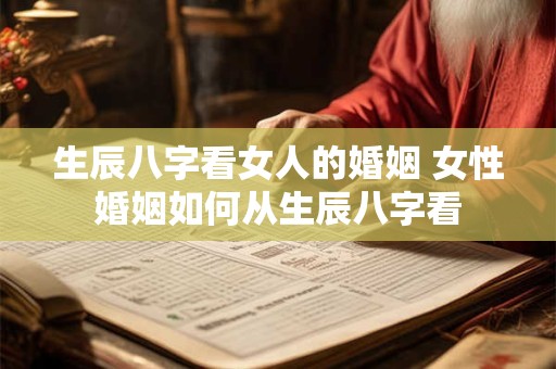 生辰八字看女人的婚姻 女性婚姻如何从生辰八字看