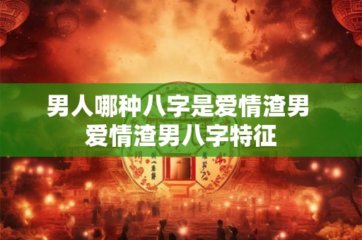 男人哪种八字是爱情渣男 爱情渣男八字特征 男人哪种八字是爱情渣男 爱情渣男八字特征