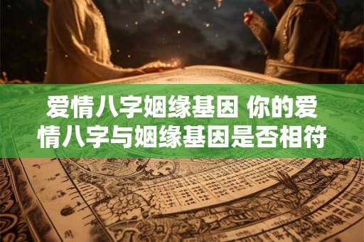 爱情八字姻缘基因 你的爱情八字与姻缘基因是否相符