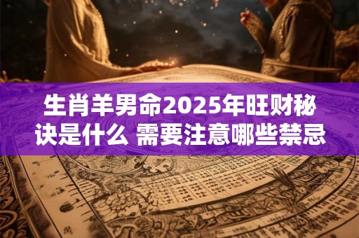 生肖羊男命2025年旺财秘诀是什么 需要注意哪些禁忌