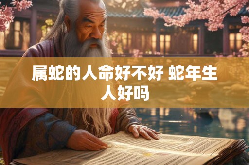属蛇的人命好不好 蛇年生人好吗