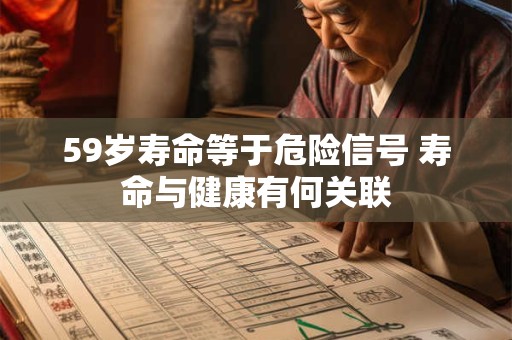 59岁寿命等于危险信号 寿命与健康有何关联