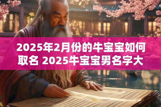 2025年2月份的牛宝宝如何取名 2025牛宝宝男名字大全