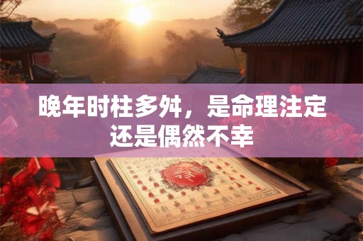 晚年时柱多舛，是命理注定还是偶然不幸