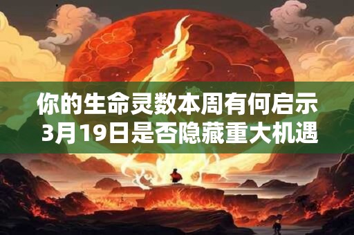 你的生命灵数本周有何启示 3月19日是否隐藏重大机遇