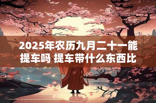 2025年农历九月二十一能提车吗 提车带什么东西比较吉利