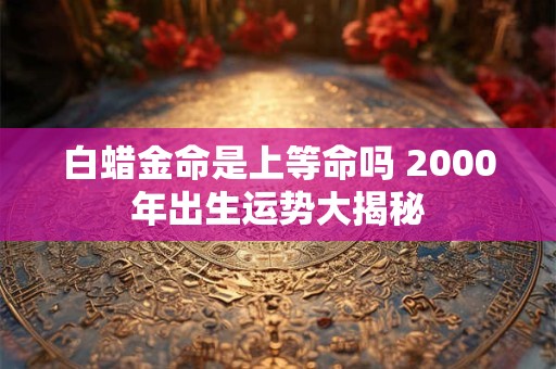白蜡金命是上等命吗 2000年出生运势大揭秘