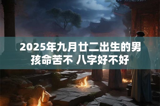 2026年九月廿二出生的男孩命苦不 八字好不好