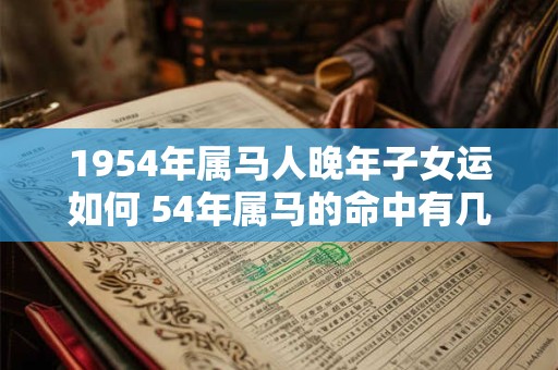 1954年属马人晚年子女运如何 54年属马的命中有几个子女