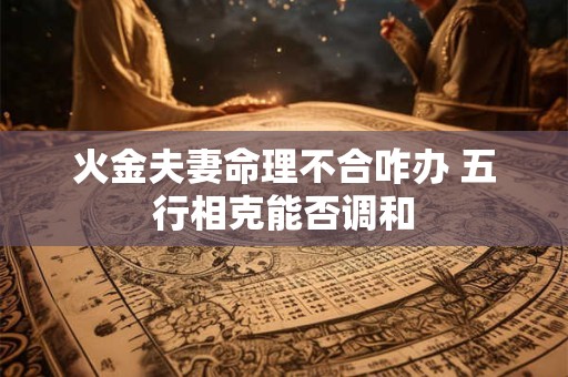 火金夫妻命理不合咋办 五行相克能否调和