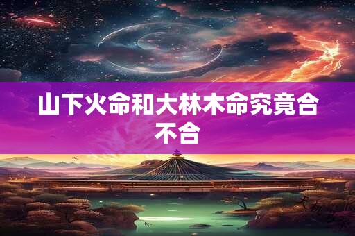 山下火命和大林木命究竟合不合