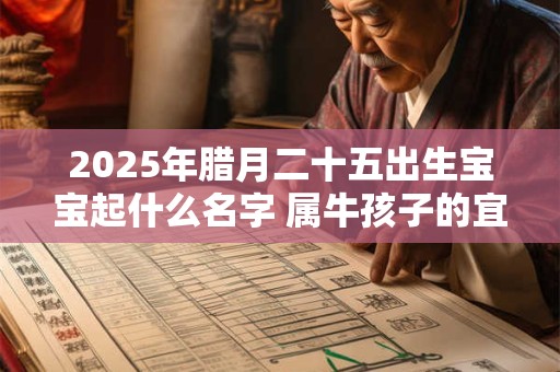 2025年腊月二十五出生宝宝起什么名字 属牛孩子的宜用字