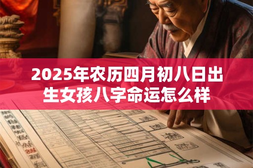 2026年农历四月初八日出生女孩八字命运怎么样