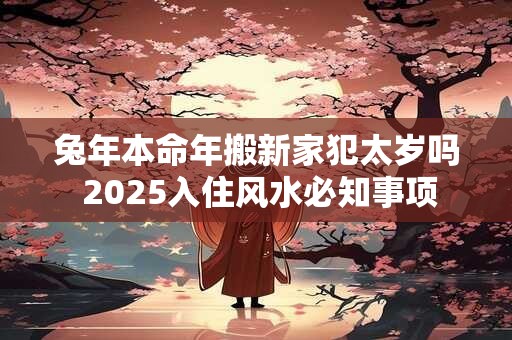 兔年本命年搬新家犯太岁吗 2025入住风水必知事项