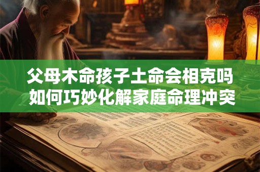 父母木命孩子土命会相克吗 如何巧妙化解家庭命理冲突