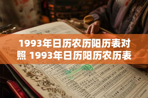 1993年日历农历阳历表对照 1993年日历阳历农历表对照