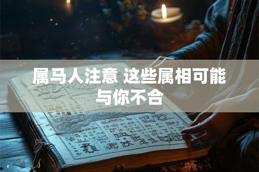 属马人注意 这些属相可能与你不合 属马人注意 这些属相可能与你不合