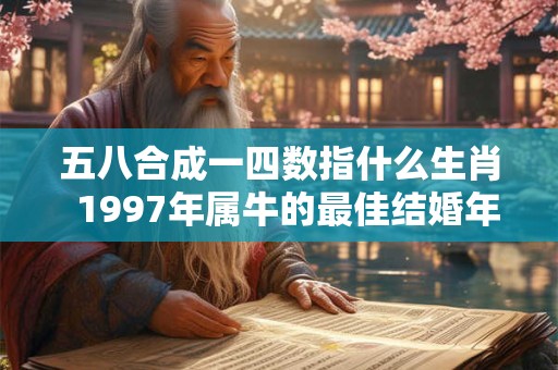 五八合成一四数指什么生肖  1997年属牛的最佳结婚年龄