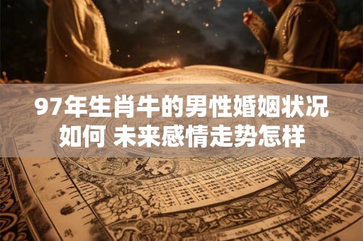 97年生肖牛的男性婚姻状况如何 未来感情走势怎样
