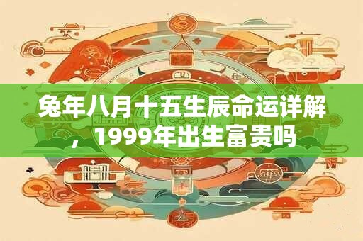 兔年八月十五生辰命运详解，1999年出生富贵吗