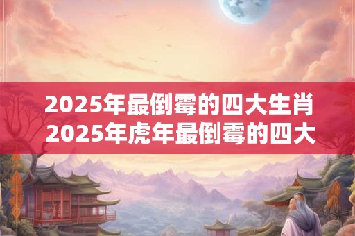 2026年最倒霉的四大生肖 2026年虎年最倒霉的四大生肖