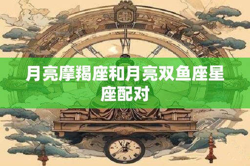 月亮摩羯座和月亮双鱼座星座配对