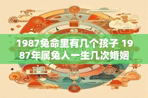 1987兔命里有几个孩子 1987年属兔人一生几次婚姻