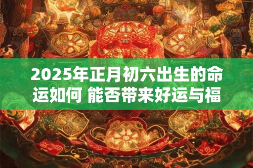 2025年正月初六出生的命运如何 能否带来好运与福气