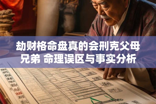 详细阅读:劫财格命盘真的会刑克父母兄弟 命理误区与事实分析 劫财格命盘真的会刑克父母兄弟 命理误区与事实分析