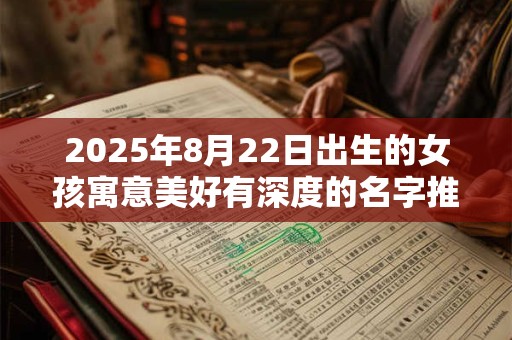 2025年8月22日出生的女孩寓意美好有深度的名字推荐