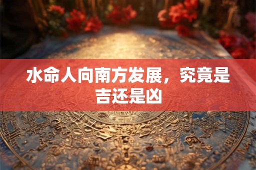 水命人向南方发展，究竟是吉还是凶