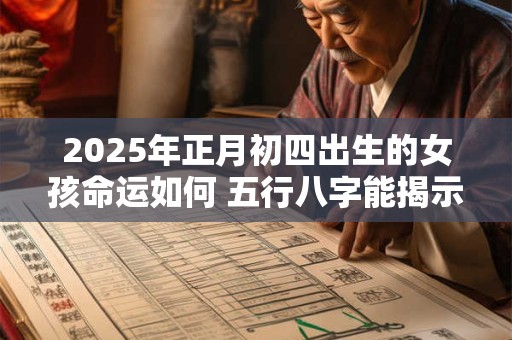 2025年正月初四出生的女孩命运如何 五行八字能揭示什么
