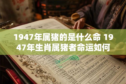 1947年属猪的是什么命 1947年生肖属猪者命运如何