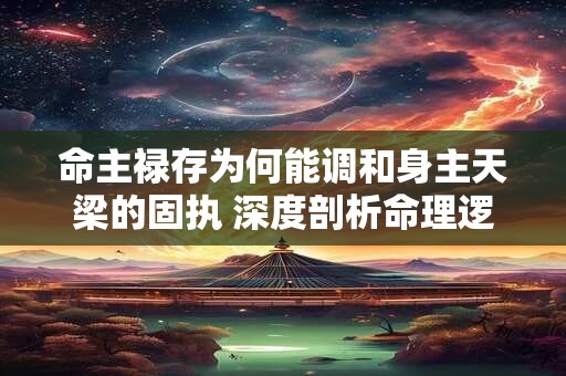 命主禄存为何能调和身主天梁的固执 深度剖析命理逻辑