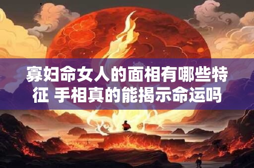 寡妇命女人的面相有哪些特征 手相真的能揭示命运吗