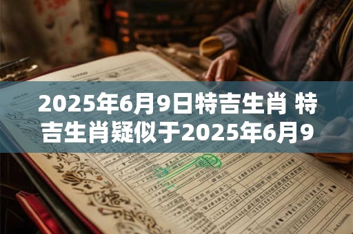 2025年6月9日特吉生肖 特吉生肖疑似于2025年6月9日