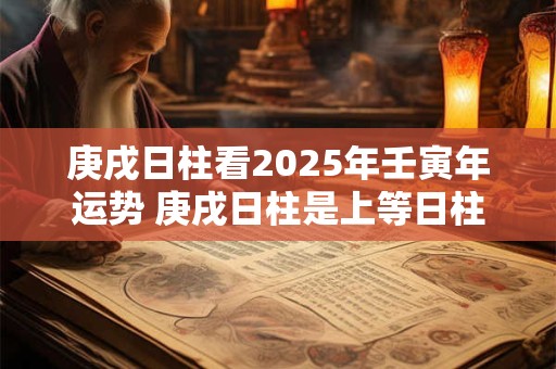 庚戌日柱看2025年壬寅年运势 庚戌日柱是上等日柱吗