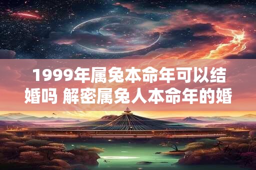1999年属兔本命年可以结婚吗 解密属兔人本命年的婚姻禁忌